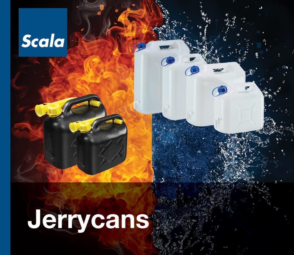 Emmers en kuipen: Jerrycans / Seaux et cuvelles : Jerrycans