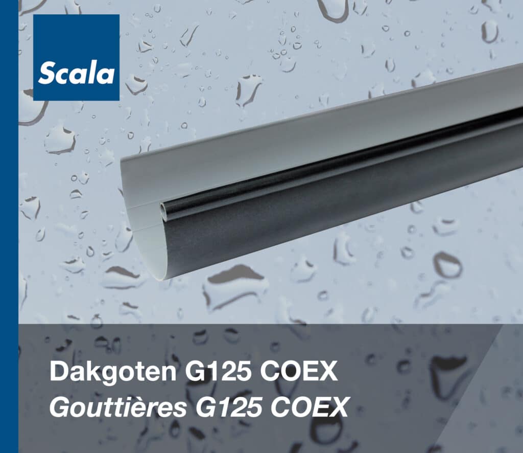 Regenwaterafvoer: Dakgoten G125 COEX / Évacuation d'eau pluviale : Gouttières G125 COEX
