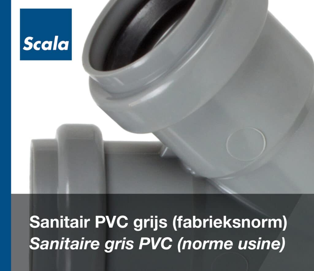 Sanitair: Sanitair PVC grijs (FN) / Sanitaire : Sanitaire gris PVC (norme usine)